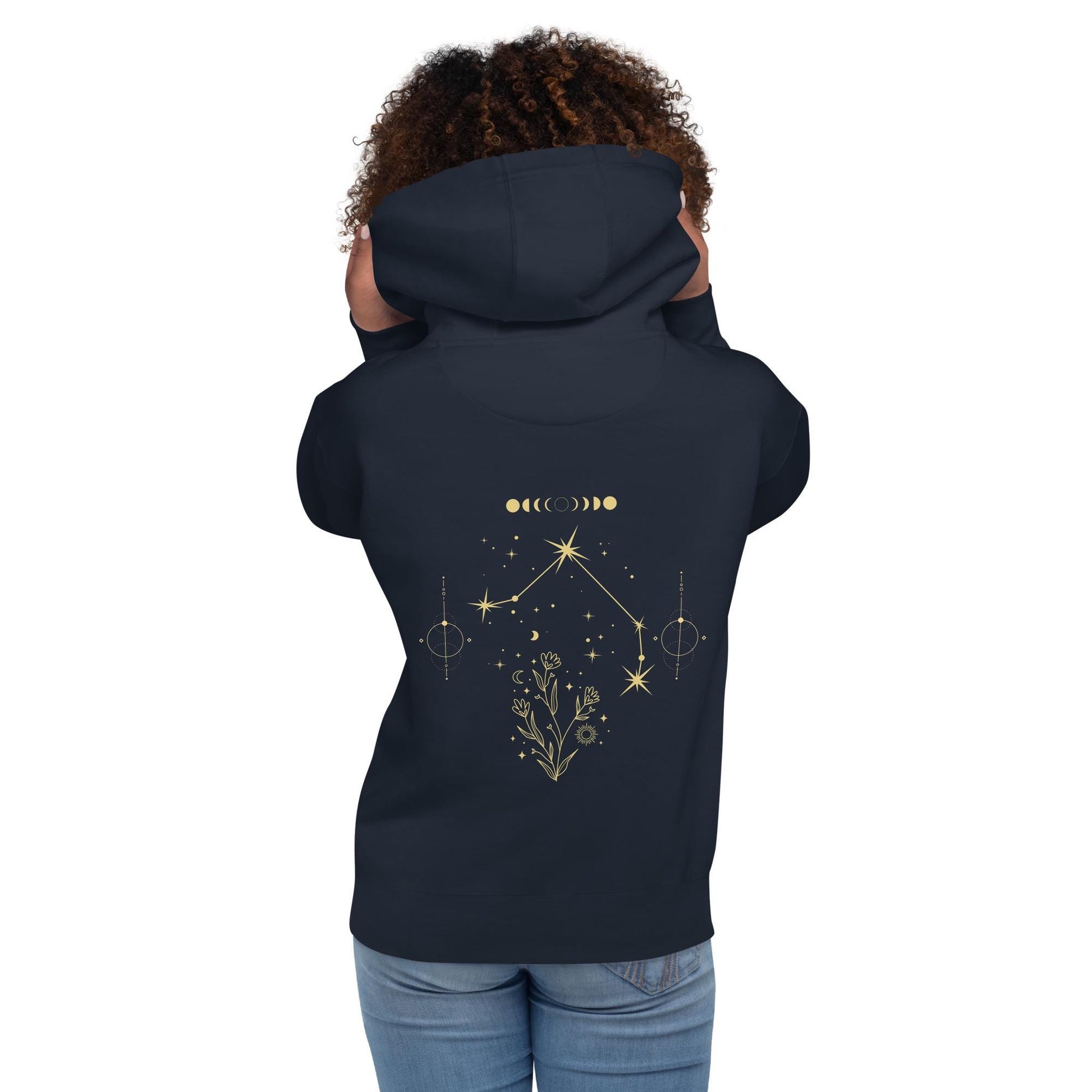 Libra Hoodie | Astrology Apparel for Zodiac Lovers, Cozy Clothing & Gifts for Stargazers | Celestial Constellation Unisex Pullover