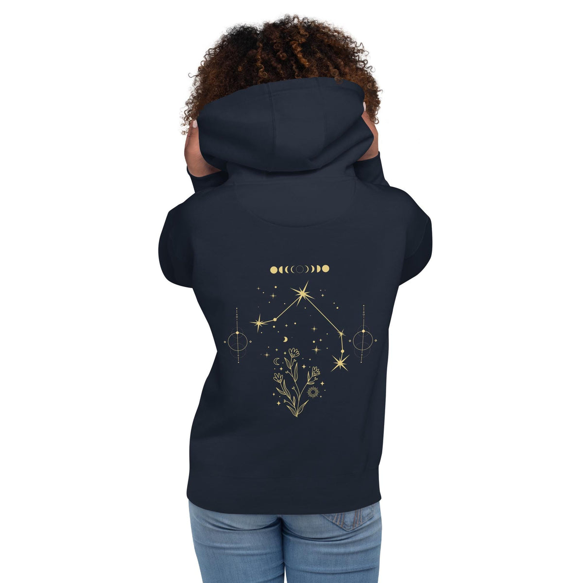 Libra Hoodie | Astrology Apparel for Zodiac Lovers, Cozy Clothing & Gifts for Stargazers | Celestial Constellation Unisex Pullover