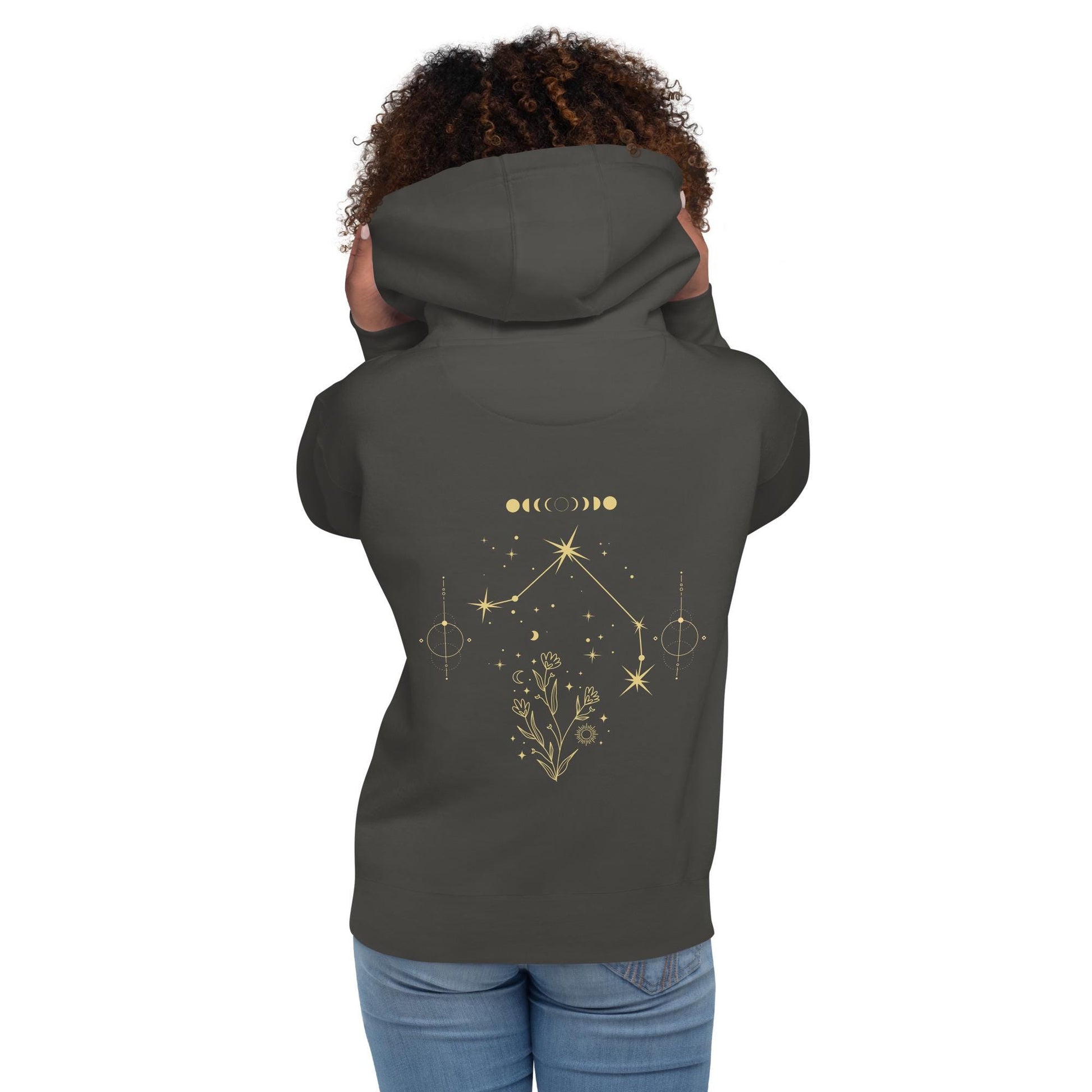 Libra Hoodie | Astrology Apparel for Zodiac Lovers, Cozy Clothing & Gifts for Stargazers | Celestial Constellation Unisex Pullover