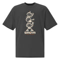 SimGym Clone Crew T-Shirt in Faded Black - front view