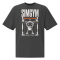 SimGym Load Frame T-Shirt in Faded Black - front view