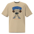 SimGym Heavy Lift T-Shirt in Faded Khaki - front view