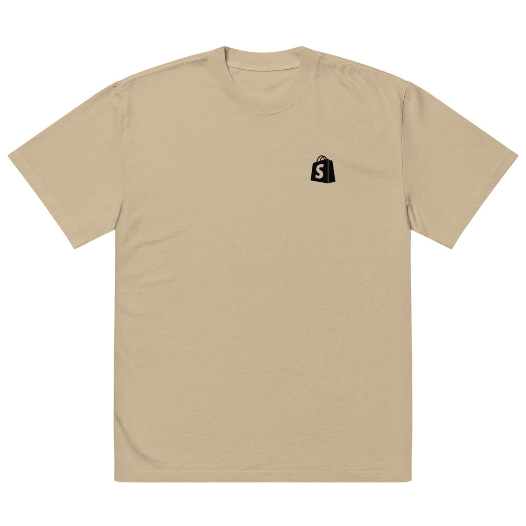 SimGym Feature Manifest T-Shirt in Faded Khaki - front view