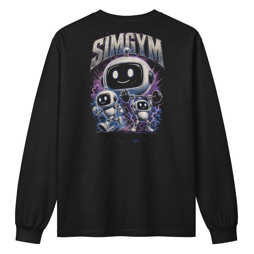SimGym Robot Bootleg Long Sleeve in Black - back view