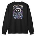 SimGym Robot Bootleg Long Sleeve in Black - back view