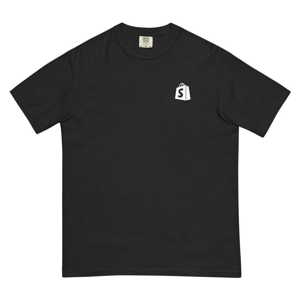 SimGym Robot Bootleg T-Shirt in Black - front view
