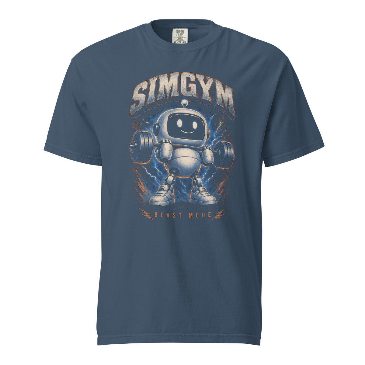 SimGym Beast Mode T-Shirt in Midnight - front view