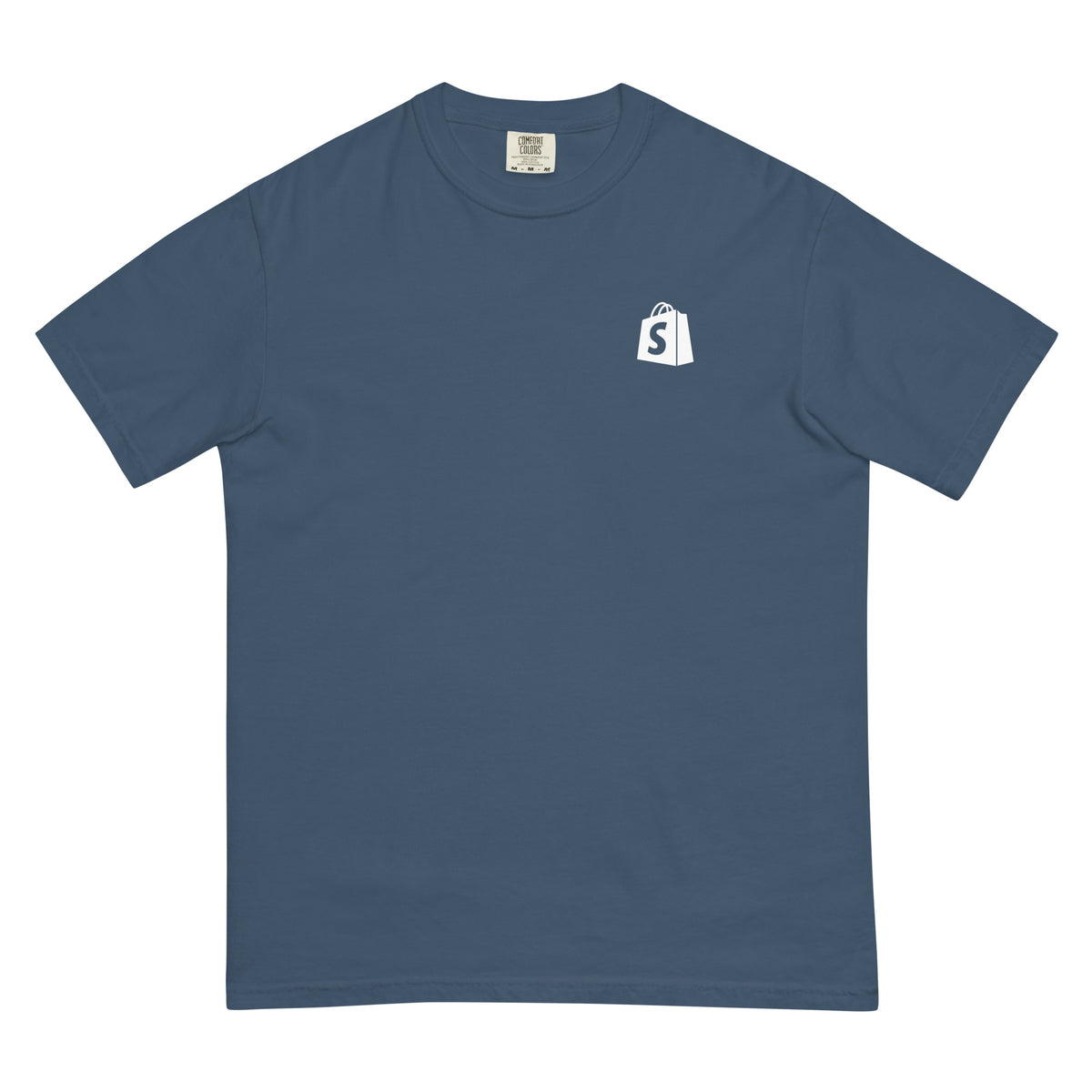 SimGym Robot Bootleg T-Shirt in Midnight - front view
