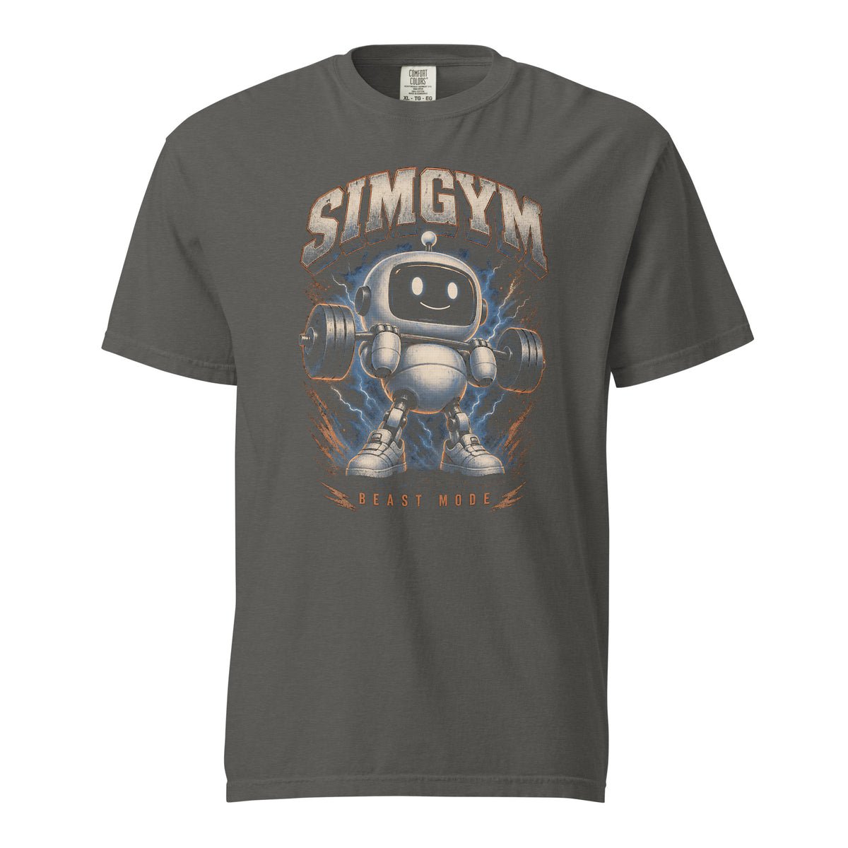 SimGym Beast Mode T-Shirt in Pepper - front view