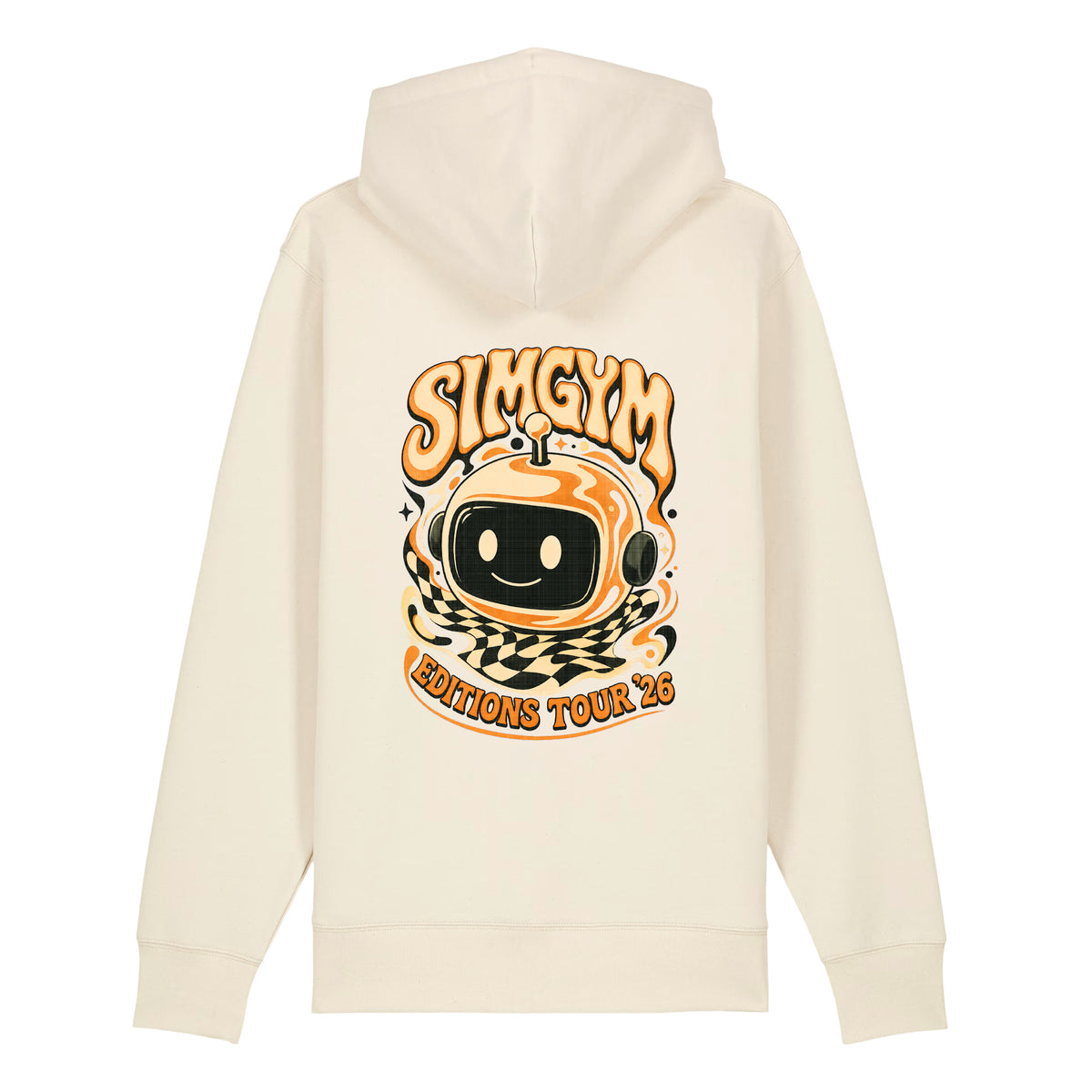 SimGym Liquid Grid Zip Hoodie - back view