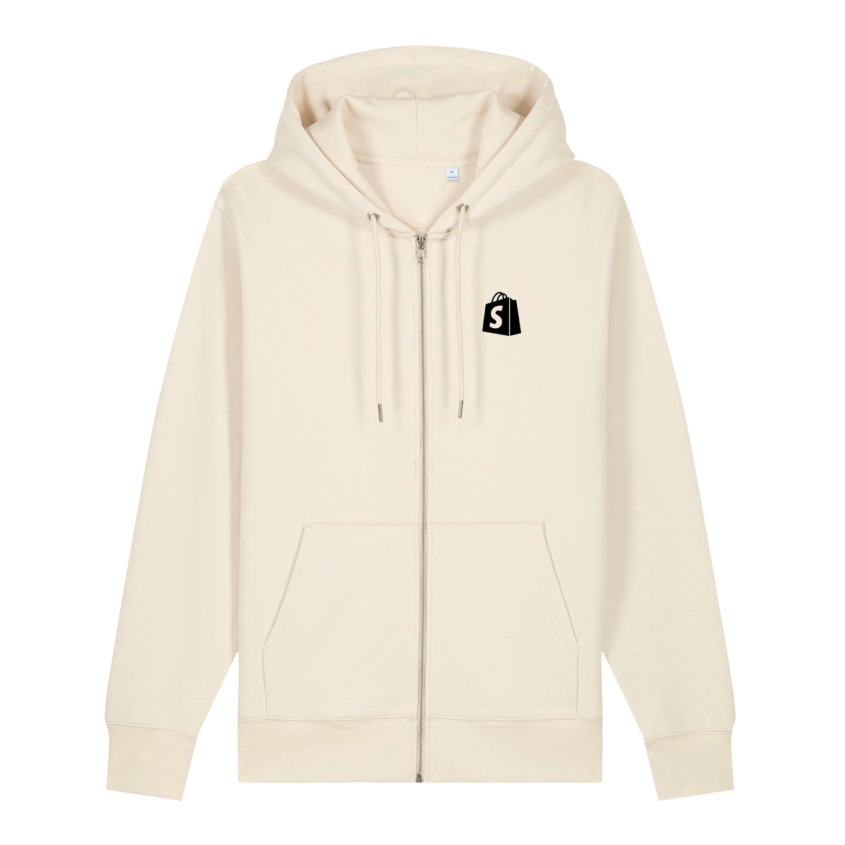 SimGym Motion Diagram Zip Hoodie in Natural Raw - front view