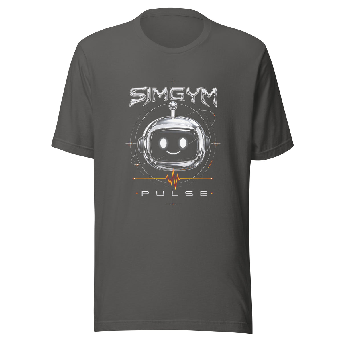 SimGym Chrome Signal T-Shirt in Asphalt - front view