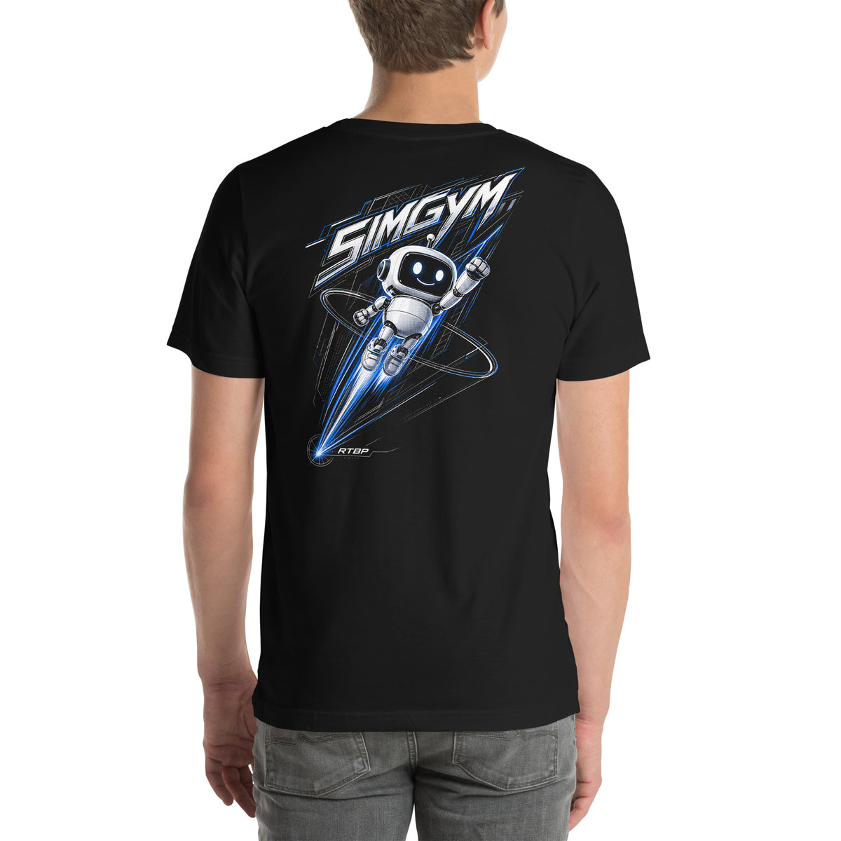 SimGym Vector Launch T-Shirt in Black - back view