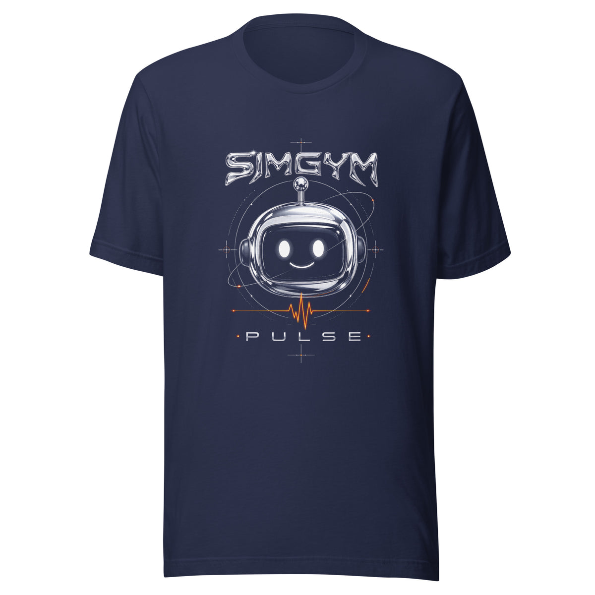 SimGym Chrome Signal T-Shirt in Navy - front view