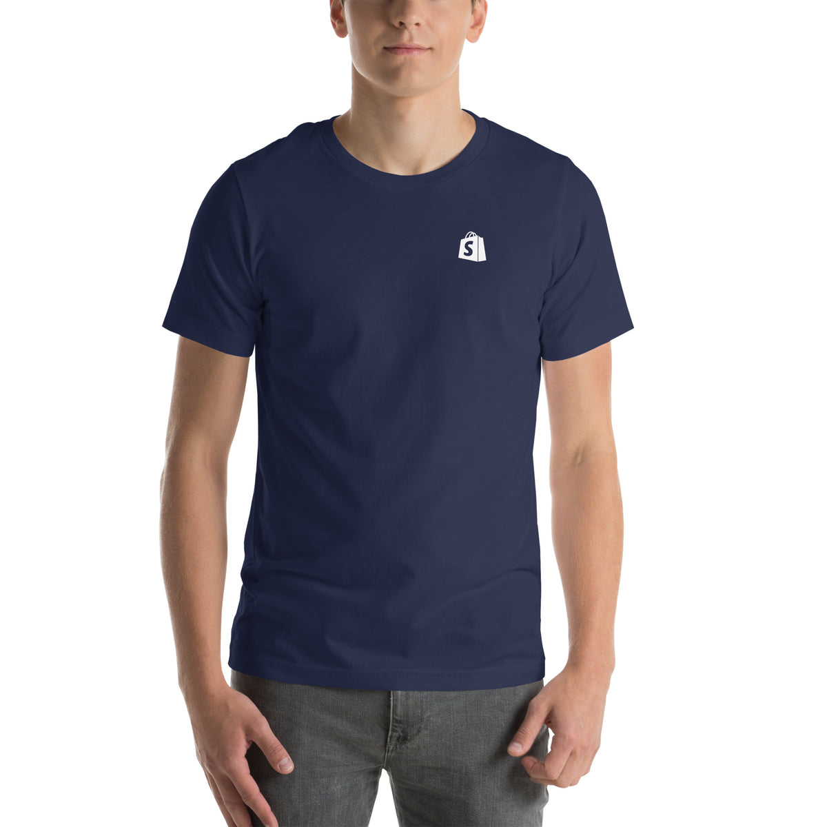 SimGym Vector Launch T-Shirt in Navy - front view