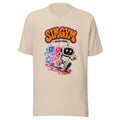 SimGym Echo Run T-Shirt in Soft Cream - front view