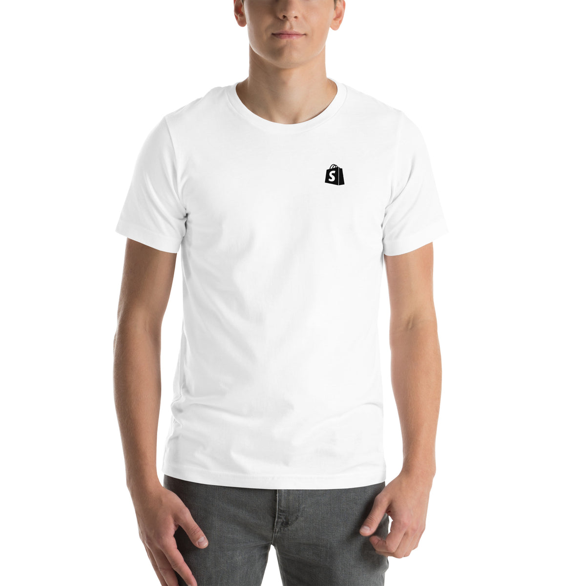 SimGym System Assembly T-Shirt in White - front view